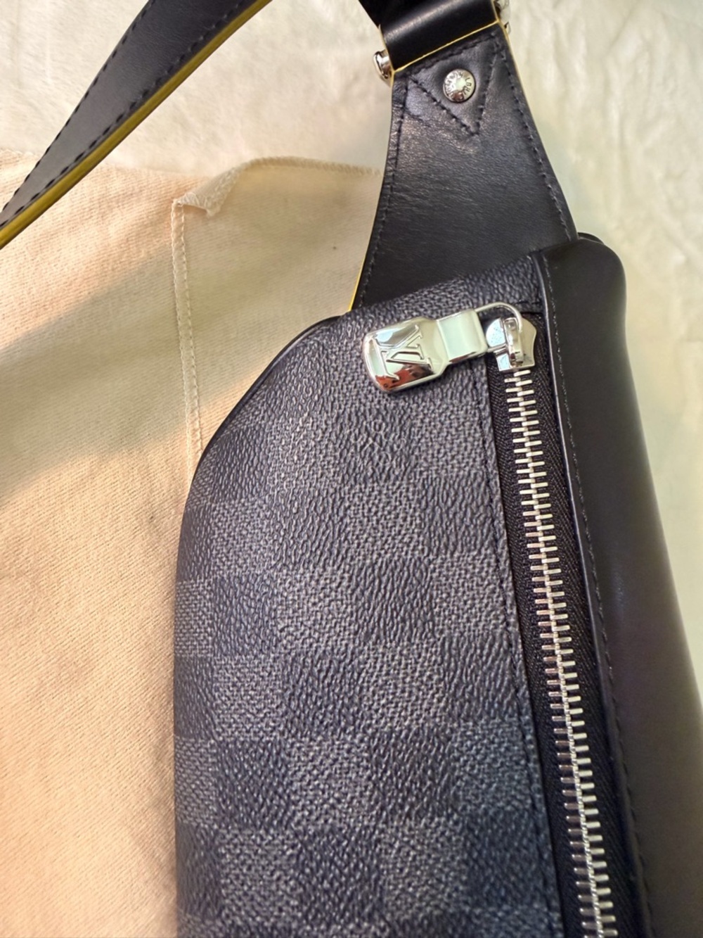 Louis Vuitton Damier Graphite Rainbow Logo Discovery Bum Bag - Picture 4 of 16